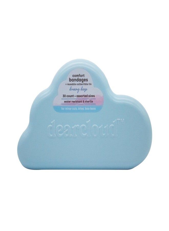 dearcloud Dreamy Daze Comfort Bandages with Reusable Tin 30 ct - Waterproof, Latex-Free Bandages, Hypoallergenic - Variety Pack (Dreamy Daze) - Image 1
